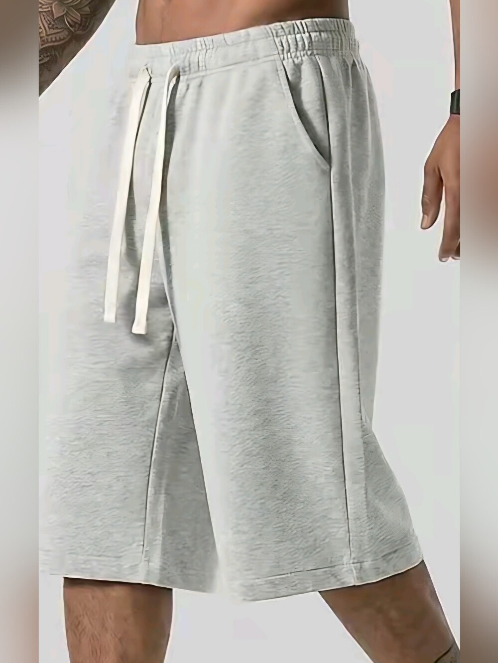 LONG FLEECE SHORTS, 2, MENS LARGE - Picture 4 of 4
